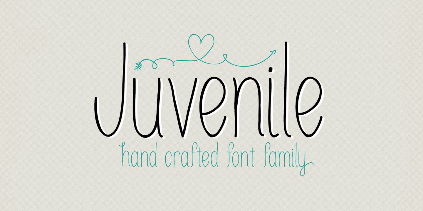 Пример шрифта Juvenile #1